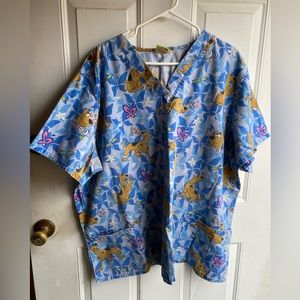 Scooby Doo 3X scrub top